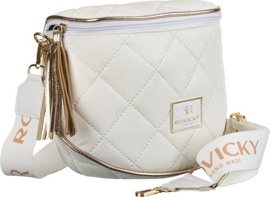 Rovicky Półokrągła listonoszka z szerokim, logowanym paskiem Rovicky NoSize