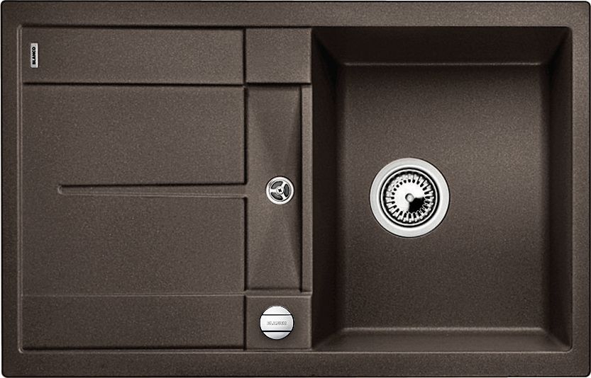 Zlewozmywak Blanco Metra 45 S Silgranit kawowy z korkiem automatycznym (515038)