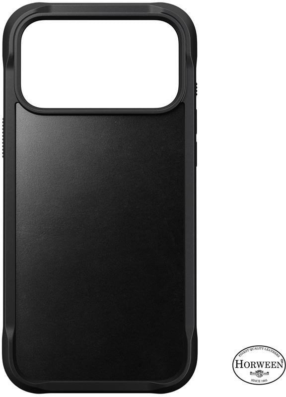 NOMAD Rugged Leather Case - skórzane etui do iPhone 17 Pro Max kompatybilne z MagSafe, skóra Horween (black)