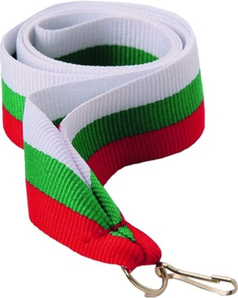 Victoria Sport Wstążka 22 mm - biało-zielono-czerwona