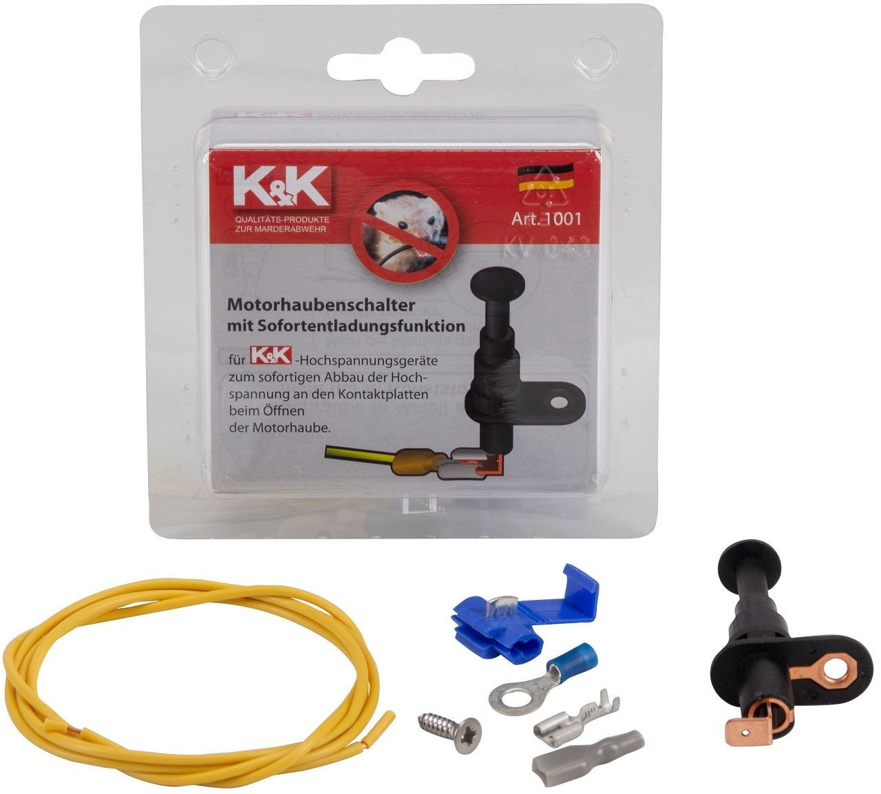 K & K bonnet switch for instant discharge