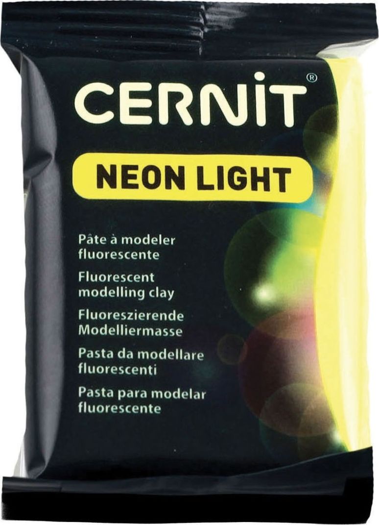 The Clay and Paint Factory Modelina Cernit Neonowo Żółta 56 g