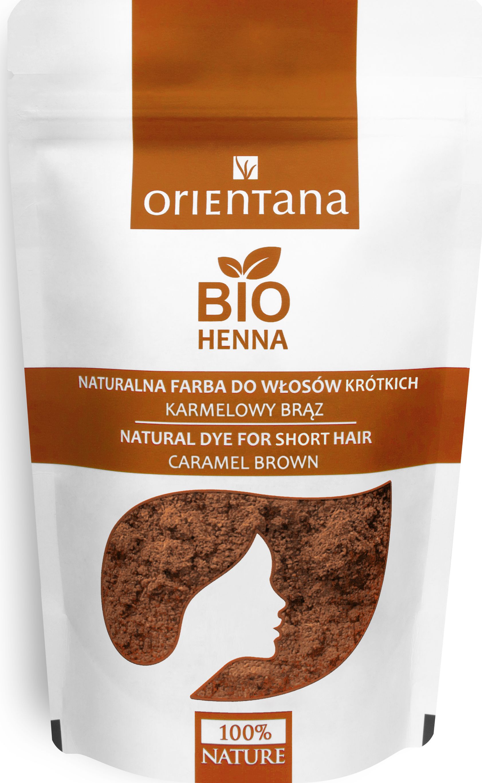 Orientana BIO Henna Karmelowy Brąz 50g
