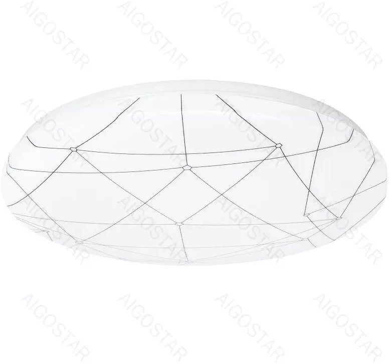 Lampa sufitowa LED 36W 4000lm 3000K-klosz z efektem linii geometrycznych