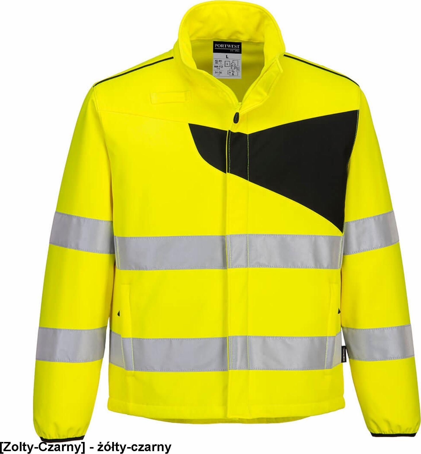 Portwest PW275 - Kurtka ostrzegawcza Softshell PW2 (2L) - żółty-czarny L