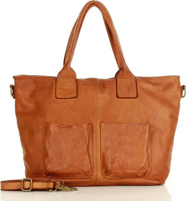Marco Mazzini Shopper damski MARCO MAZZINI camel v169b