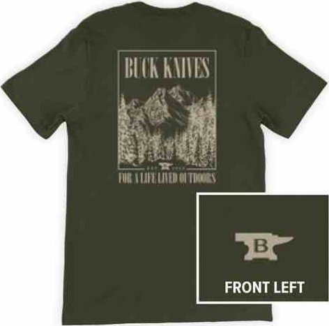Buck Knives T-shirt Buck Tee Live Outdoors 13215, rozmiar XL