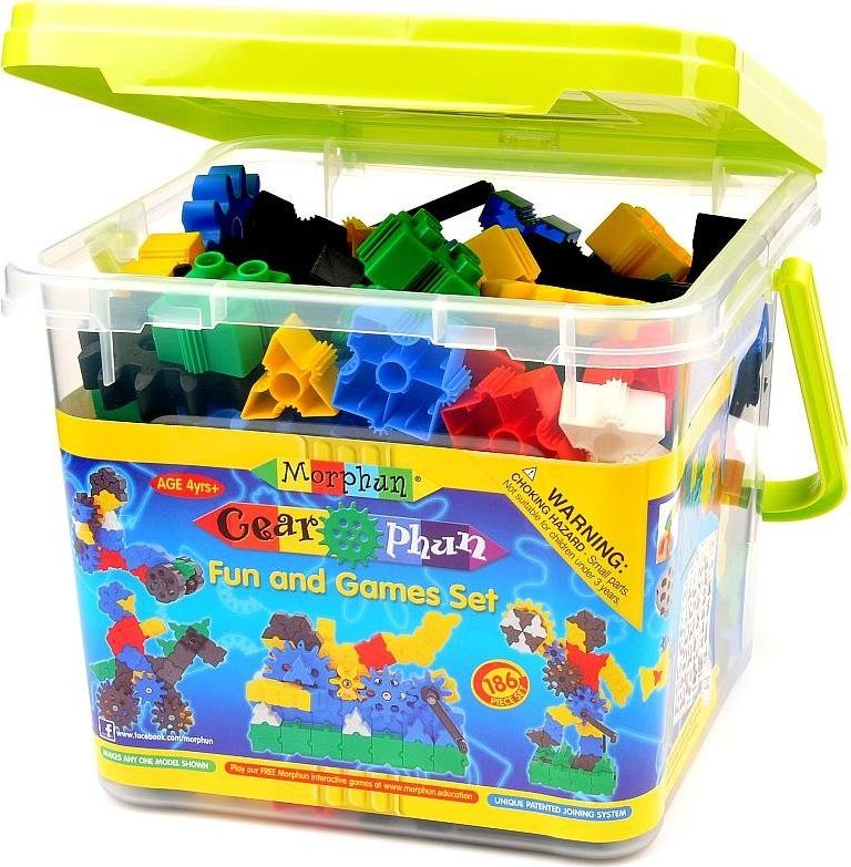 Morphun Morphun GearPhun Gry i Zabawy 186 el. - Klocki konstrukcyjne
