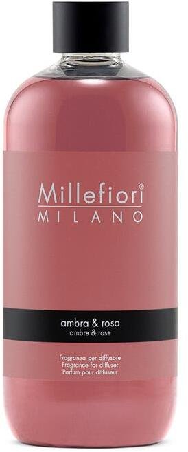 Millefiori Milano Fragrance Diffuser Ambra & Rosa Refill 500 ml