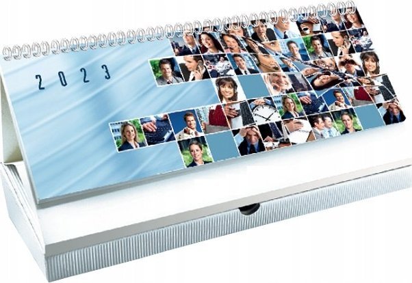 EVENA KALENDARZ TERMINARZ BIURKOWY 2023 SPIRALA WZORY