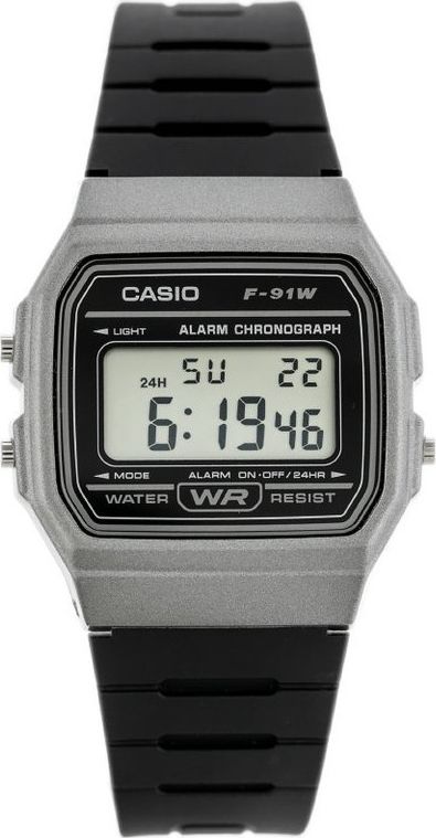 Zegarek Casio ZEGAREK MĘSKI CASIO F-91WM-1BDF (zd102d)
