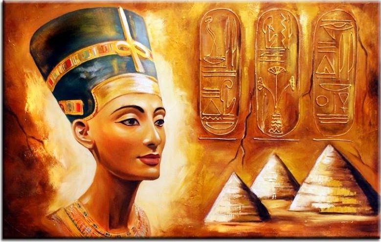 GO-BI Obraz - Egipt - olejny, ręcznie malowany 60x90cm uniwersalny