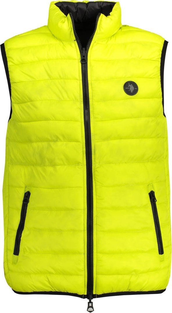 U.S. Polo MĘSKA KOSZULKA POLO BEZ RĘKAWÓW US ŻÓŁTA 52