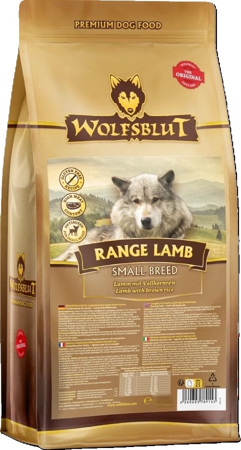 Wolfsblut Dog Range Lamb Adult Small - jagnięcina i ryż 7,5kg