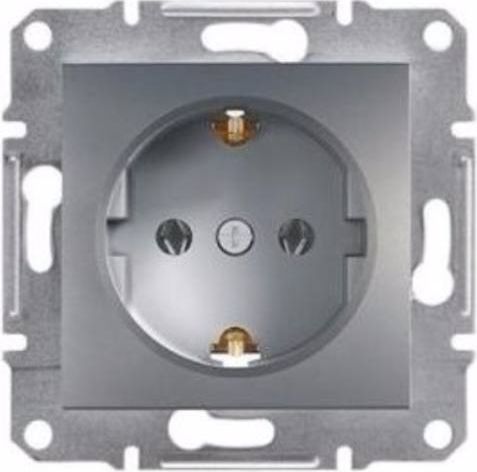 Schneider Electric Gniazdo instalacyjne Asfora pojedyncze schuko stalowe (EPH2900162)