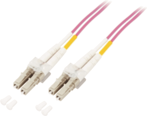 Mcab Patchcord światłowodowy DUPLEX LC/LC, 50/125, OM4, LSZH, 2m, fioletowy (7003402)
