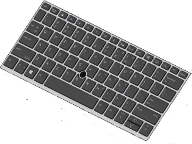 HP KEYBOARD W/POINT STICK EURO