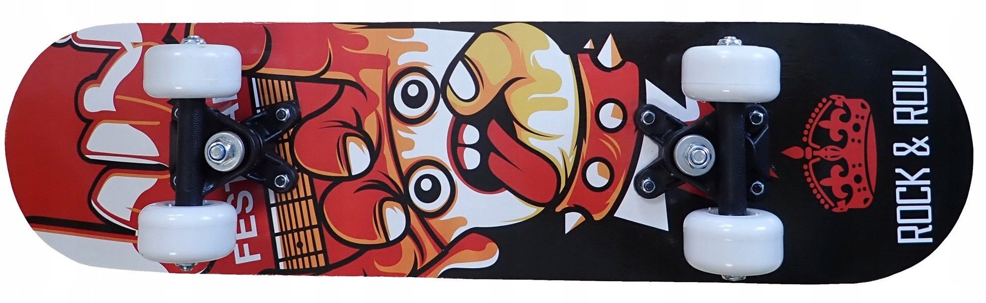 Deskorolka Klasyczna dla Dzieci Drewniana KUBISPORT Rock&Roll