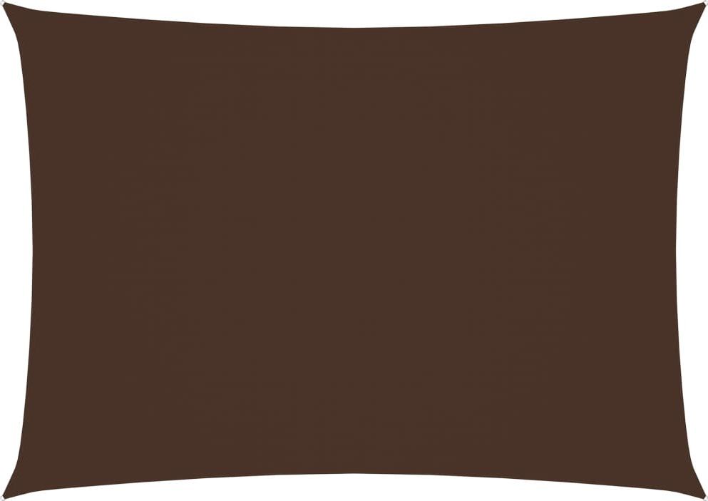 vidaXL Prostokątny żagiel ogrodowy, tkanina Oxford, 2,5x4 m, brązowy