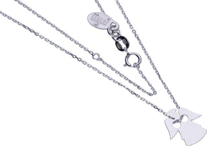 Lovrin Srebrny naszyjnik 925 celebrytka z aniołkiem 1,79g