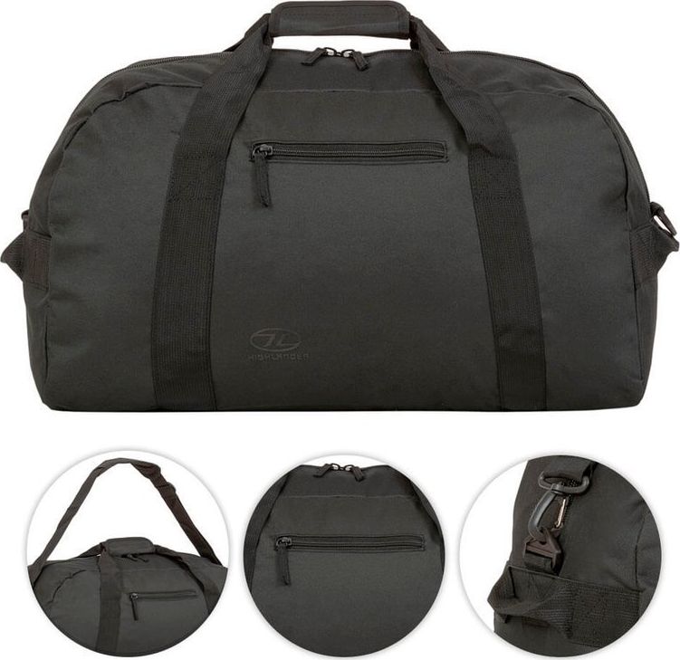 Highlander Highlander Torba Podróżna Cargo 45L Czarna uniwersalny