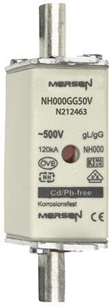 Wkładka bezpiecznikowa NH 000 (NH00C) 20A 500VAC gG A222847