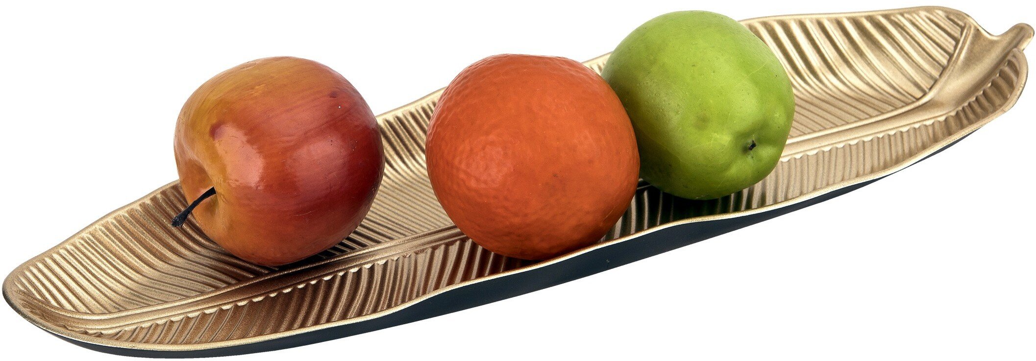 Taca dekoracyna 40x13x3 cm złoty liść