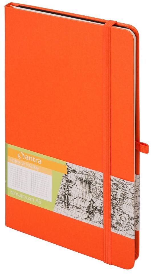 Antra Notes A5 Kratka Romantyzm Pomarańczowy