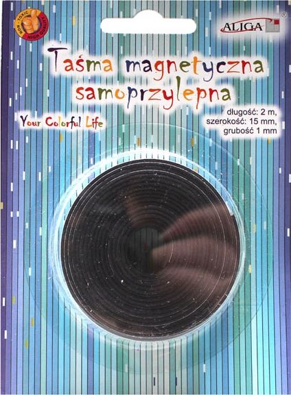 Aliga Taśma magnetyczna samoprzylepna 1mx15mmx2mm