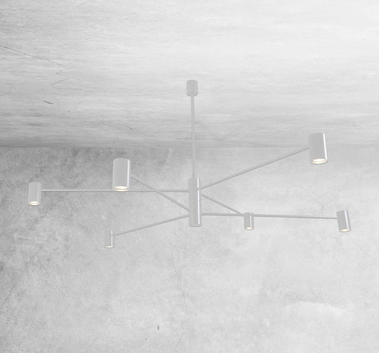 Lampa wisząca Shilo LAMPA sufitowa DAKATA 5639 Shilo metalowa OPRAWA tuby białe