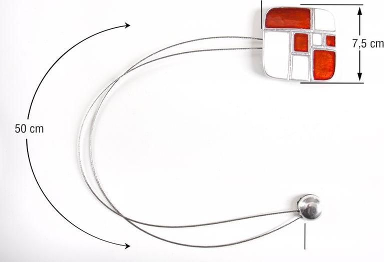 Shumee UPINACZ DEKORACYJNY Z MAGNESEM BIAŁY