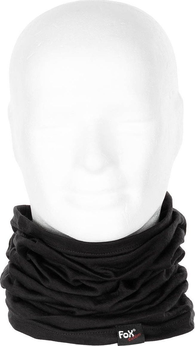 FoxOutdoor Szalik FoxOutdoor Merino Lite, czarny