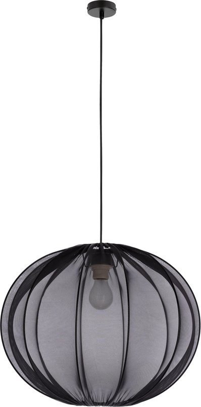 Lampa wisząca Candellux MELLOW lampa wisząca czarny 1x40W E27 abażur mist 52 czarny kula 31-41968