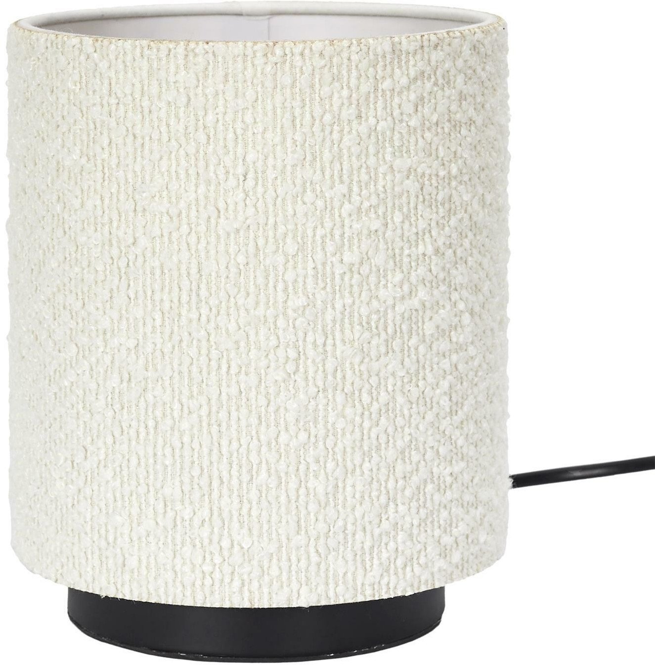 INTESI LAMPA STOŁOWA Z KLOSZEM BOUCLE BIAŁA