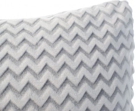 Gozze Gzze, Poduszka WELLE, 50x50cm, kol.srebrny