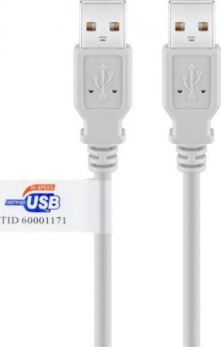 Kabel USB Goobay USB-A - USB-A 5 m Szary (JAB-854303)