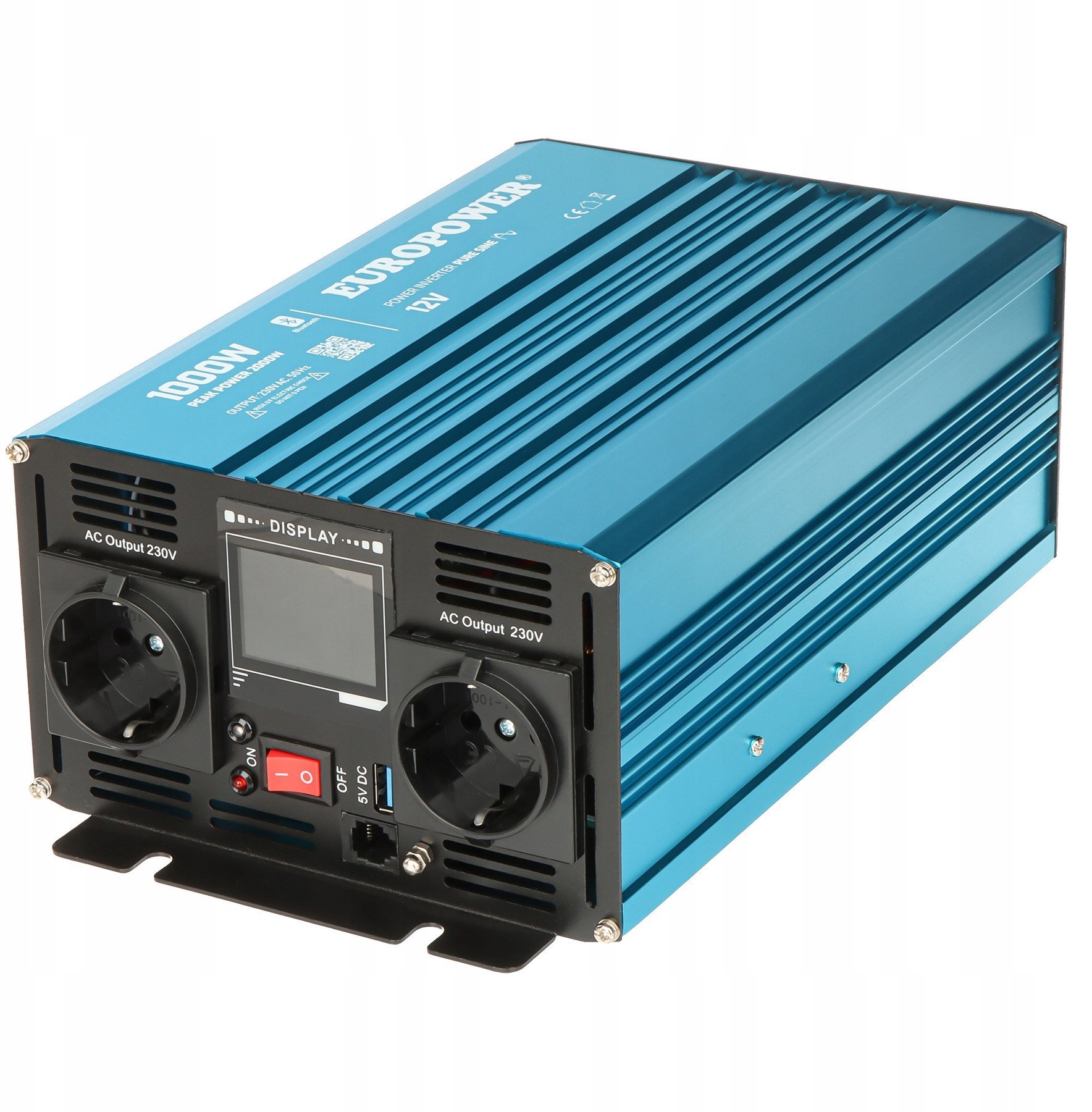 PRZETWORNICA NAPIĘCIA INV/12/1000/PS/S/B Bluetooth EUROPOWER