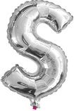 Dekoracje Balon Litera "S" 45.5cm srebrny (MZAB0122)