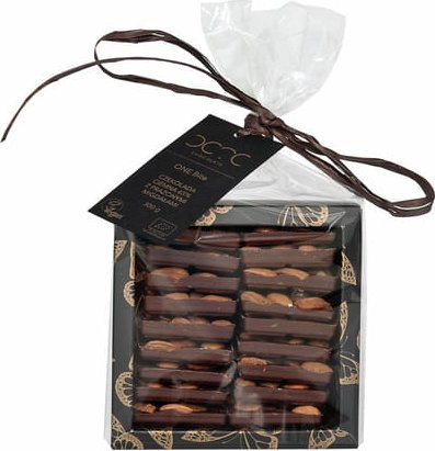 Cocoa OCTO ONE BITE CZEKOLADA CIEMNA 65 % Z PRAŻONYMI MIGDAŁAMI BEZGLUTENOWA BIO 300 g - COCOA (PRODUKT SEZONOWY)