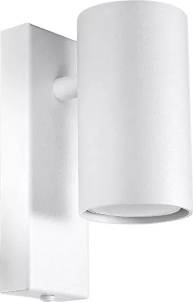 Kinkiet Lumes Biały minimalistyczny kinkiet tuba - S752-Kovis