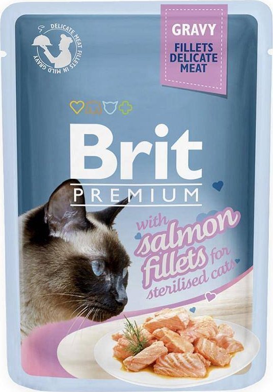 Brit KOT sasz.85g prem. sos STERIL FILLE