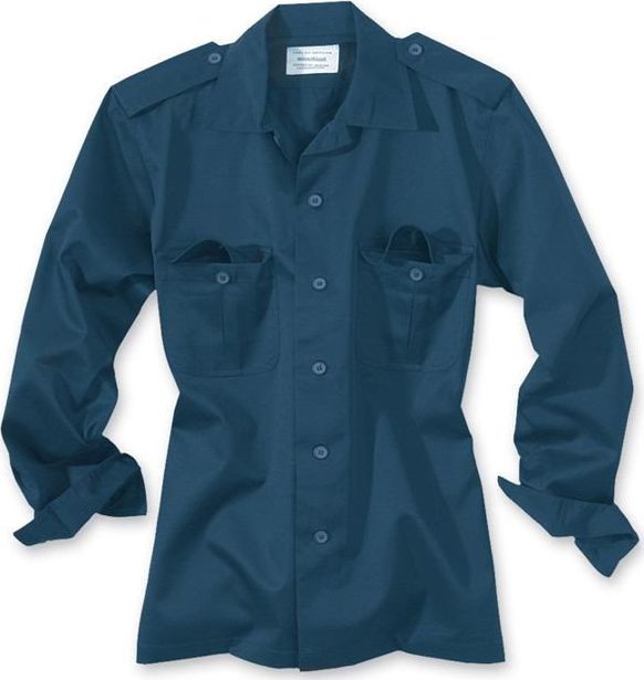 Surplus Surplus Koszula Mundurowa z Długim Rękawem US Hemd 1/1 Navy S