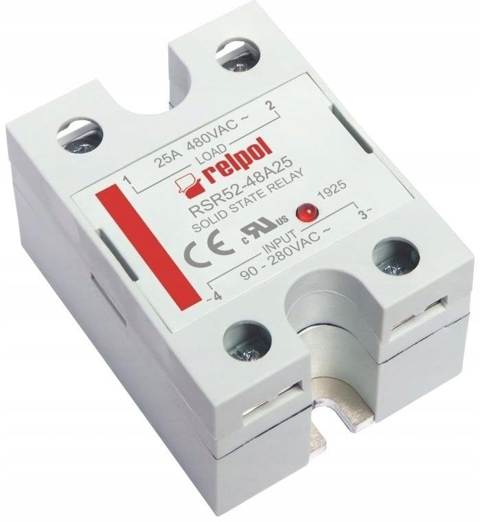 Przekaźnik półprzewodnikowy jednofazowy 480V AC 90-280V AC AC1 25/480V AC RSR52-48A25 2615934