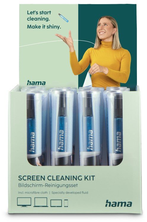 Hama Screen Cleaner TV un ofiss 15 ml - Tirisanas lidzeklis un lupatina