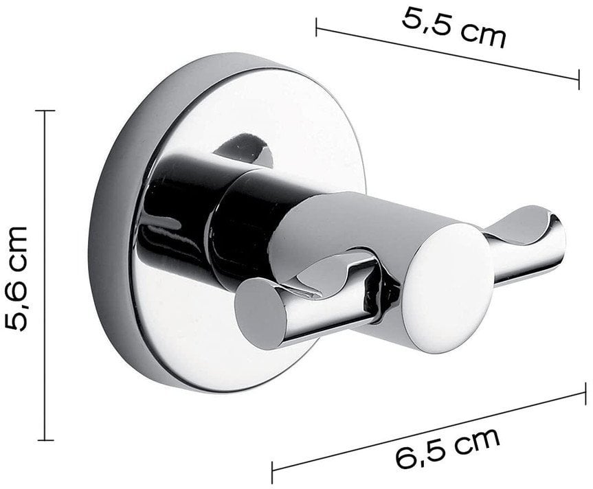 DOUBLE BATHROOM HOOK FELCE FE26 13 CR