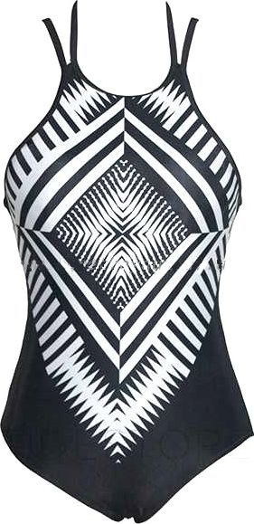 Pan i Pani Gadżet Jednoczęściowy strój kąpielowy aztecki wzór
