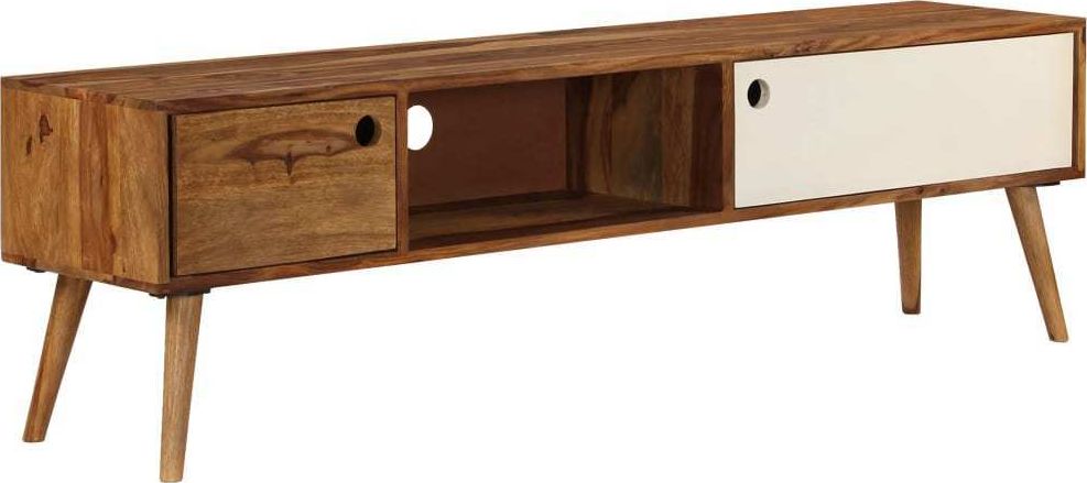 vidaXL Szafka pod telewizor, 140x50x35 cm, lite drewno sheesham