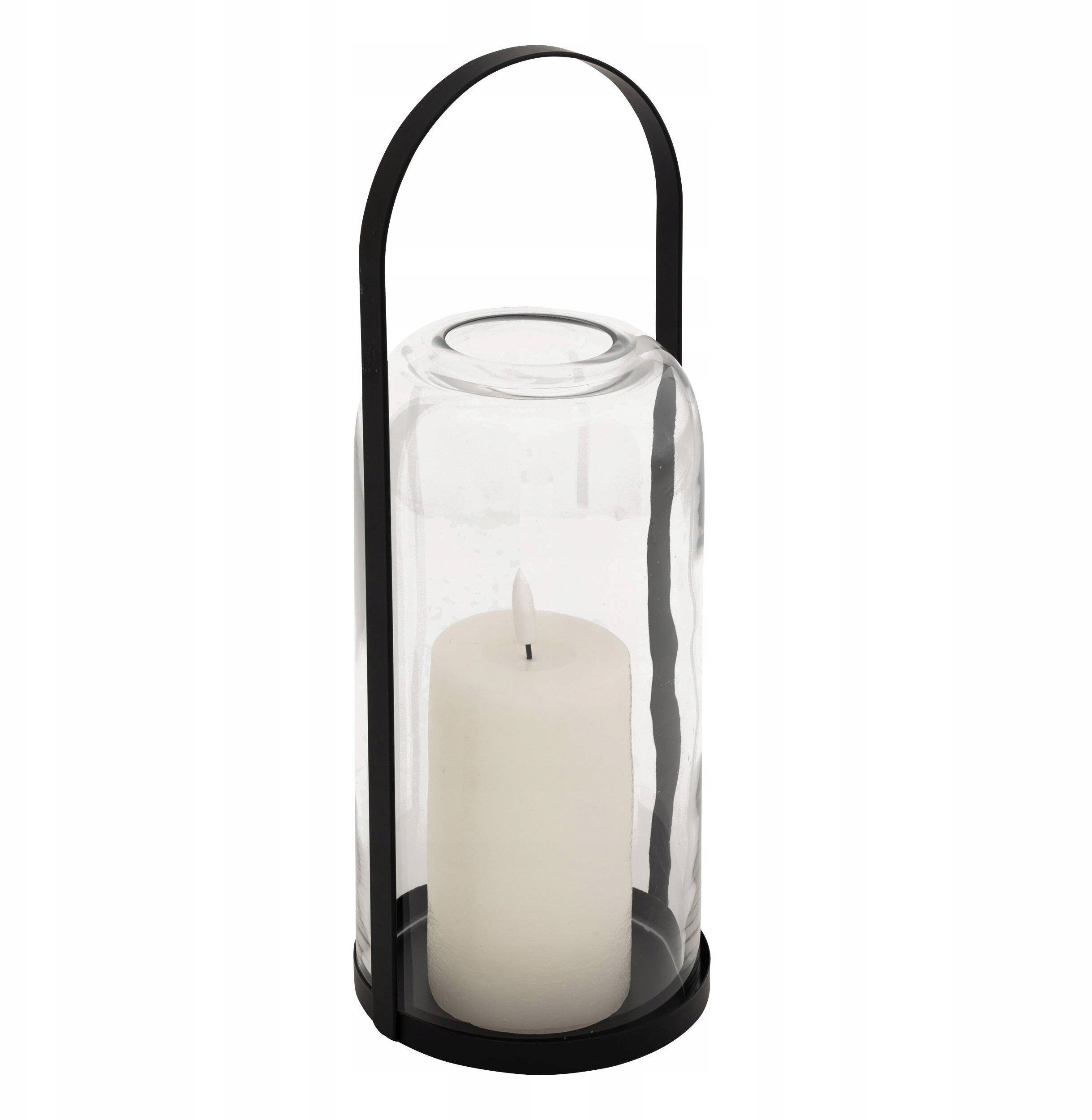 Latarenka LED JAKO szkło i metal, 35 cm