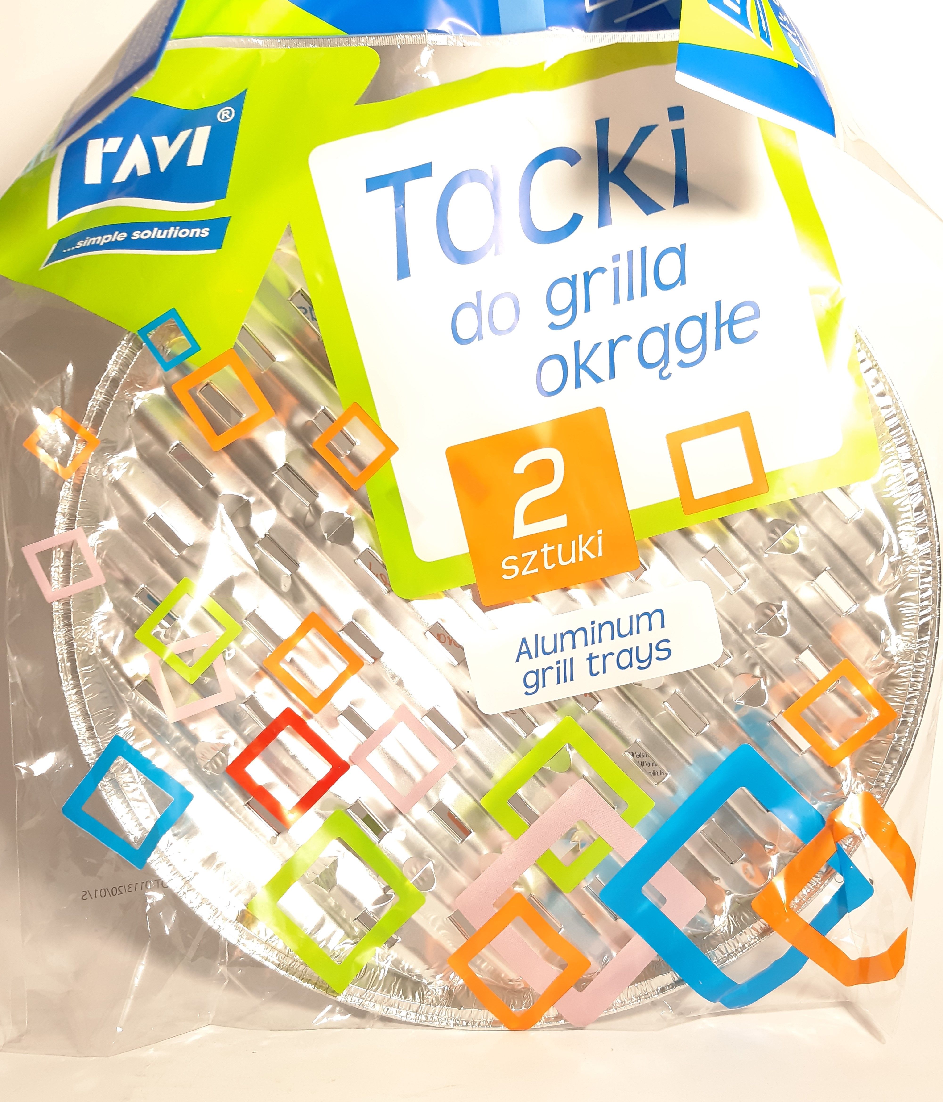 Ravi Tacki okrągłe do grilla fi34cm, 2szt.