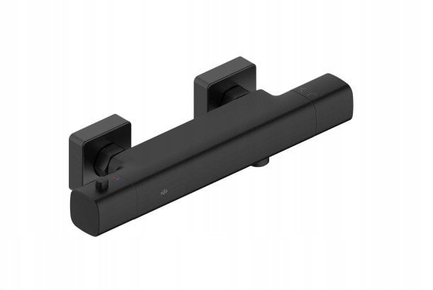 5756-010-81 / KFA / MALAGA / BATERIA NATRYSKOWA, TERMOSTATYCZNA , ŚCIENNA , BLACK /